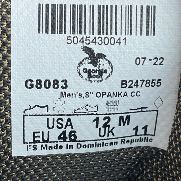 Georgia Boot Mens G8083 Russet Wildwood Leather, 12 US S022 - Picture 6 of 8